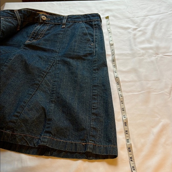 Levi’s gored denim skirt Sz 12 100% cotton 90s Y2K vintage EUC Retro Western - Picture 7 of 7
